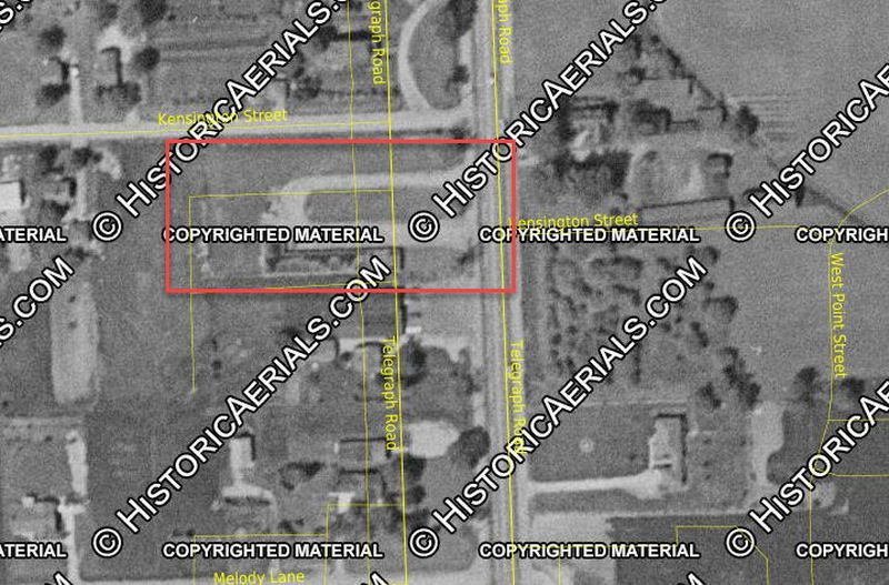 Melody Lane Motel - 1957 Aerial 10536 Address (newer photo)